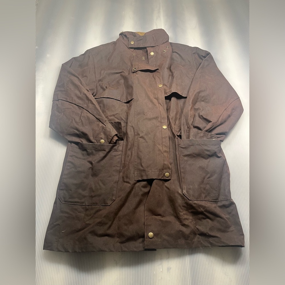 Men's Brown Oilskin Jacket